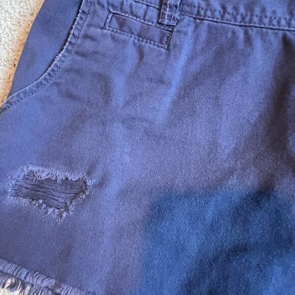 Mossimo periwinkle distressed mini shorts! - Picture 6 of 6
